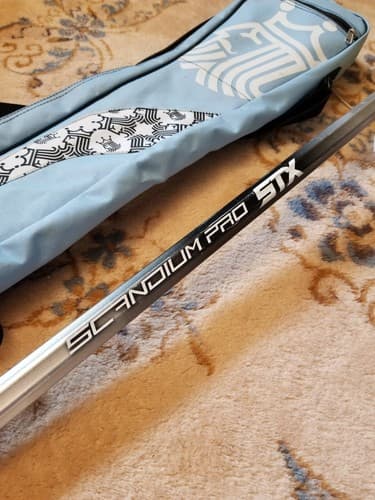 Rare STX Scandium Pro Lacrosse Shaft + Head, Case Black Silver 41" Total 39t - Thumbnail 2