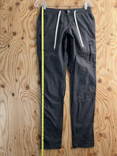 Vuori V412 Ripstop Pants Mens Size XS Drawstring Pockets Hiking Climbing Gray - Thumbnail 13