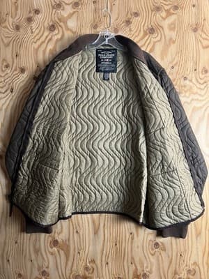 VTG Polo Ralph Lauren Jeans Company Mens XL Brown Quilted Full Zip Jacket Swirl - Thumbnail 7