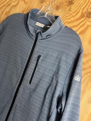 KJUS Colton Midlayer Jacket Mens 52 L Blue Zip Long Sleeve Full Zip UPF 50+ - Thumbnail 2