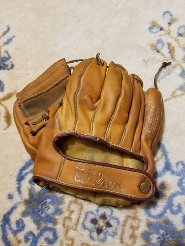 Vintage Wilson Hank Sauer HAWK A2196 LEATHER Baseball Glove Mitt GRIP POCKET - Image 1