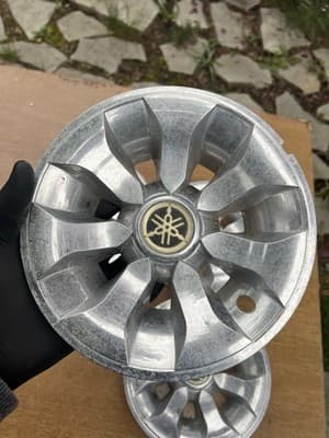 Set Of 4 OEM YAMAHA GOLF CART HUB CAP/ WHEEL COVER GCA-JW950-12-BU-CHROME Rims - Thumbnail 5
