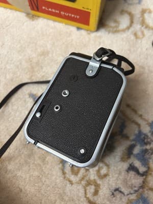 VTG 1950s Kodak Duraflex IV Flash Holder /Guard Outfit Camera Box Kodet Lens - Thumbnail 10
