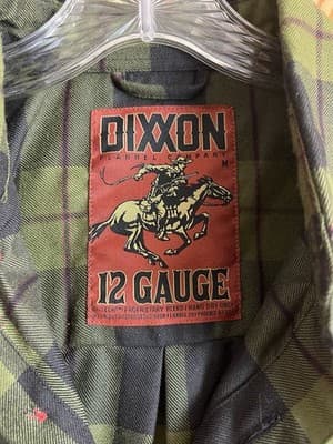 Dixxon Flannel Co. DFC 12 Gauge Shirt Men's M O.D. Green Black Red Plaid Button - Thumbnail 4