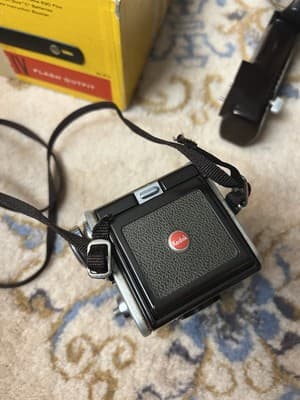 VTG 1950s Kodak Duraflex IV Flash Holder /Guard Outfit Camera Box Kodet Lens - Thumbnail 14