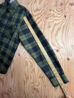 Dixxon Flannel Co. DFC 12 Gauge Shirt Men's M O.D. Green Black Red Plaid Button - Thumbnail 7