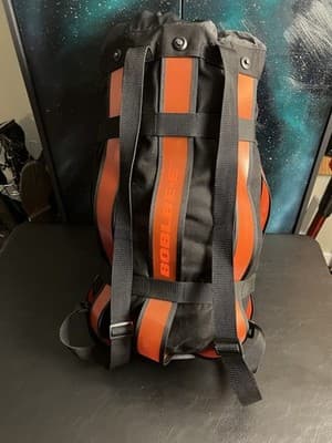 Boblbee XL Red & Black Duffel Backpack Messenger Bag Drawstring Top Hard Shell - Thumbnail 6