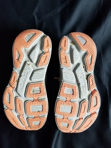 Hoka One One Bondi 7 Womens 10 Shoes Gray Running Walking Cushion Gym Sneaker - Thumbnail 9