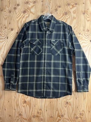 Dixxon Flannel Black Rifle Coffee Company Men’s M Button Up Shirt Black Plaid - Image 1
