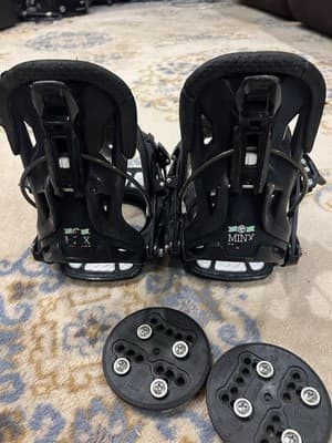 FLOW MINX Women’s M Medium Snow Bindings + Plates & Hardware Snowboard Black - Thumbnail 13
