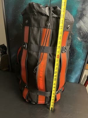 Boblbee XL Red & Black Duffel Backpack Messenger Bag Drawstring Top Hard Shell - Thumbnail 15