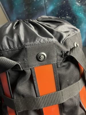 Boblbee XL Red & Black Duffel Backpack Messenger Bag Drawstring Top Hard Shell - Thumbnail 17