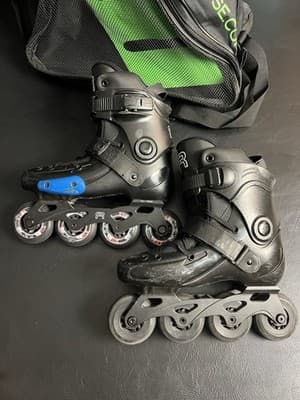 FR J Skates US 5-7 - EU 37-39 Freeride Freestyle Urban Inline Junior Kids Black - Thumbnail 2