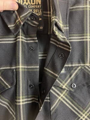 Dixxon Flannel Black Rifle Coffee Company Men’s M Button Up Shirt Black Plaid - Thumbnail 5