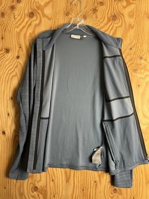 KJUS Colton Midlayer Jacket Mens 52 L Blue Zip Long Sleeve Full Zip UPF 50+ - Thumbnail 7