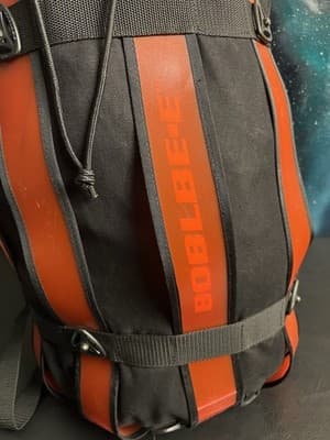 Boblbee XL Red & Black Duffel Backpack Messenger Bag Drawstring Top Hard Shell - Thumbnail 2