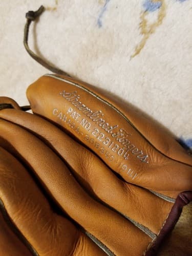 Vintage Wilson Hank Sauer HAWK A2196 LEATHER Baseball Glove Mitt GRIP POCKET - Thumbnail 8