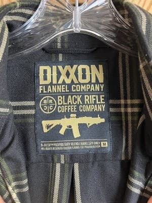 Dixxon Flannel Black Rifle Coffee Company Men’s M Button Up Shirt Black Plaid - Thumbnail 3