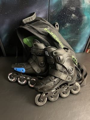 FR J Skates US 5-7 - EU 37-39 Freeride Freestyle Urban Inline Junior Kids Black - Image 1