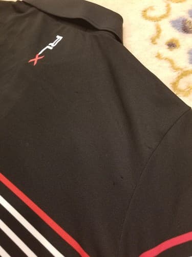 RLX Ralph Lauren Polo Shirt Mens M Black Stripe US Open Erin Hills Golf Rugby - Thumbnail 6
