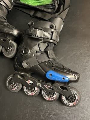 FR J Skates US 5-7 - EU 37-39 Freeride Freestyle Urban Inline Junior Kids Black - Thumbnail 8