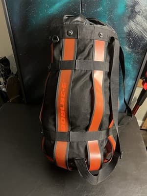 Boblbee XL Red & Black Duffel Backpack Messenger Bag Drawstring Top Hard Shell - Thumbnail 9