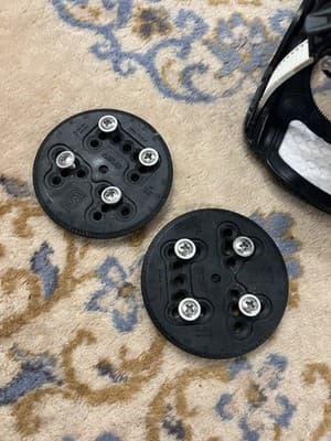 Flow Snowboard Bindings Mens Large The Five LTD Black White *Small Crack *READ - Thumbnail 15