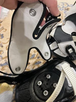 Flow Snowboard Bindings Mens Large The Five LTD Black White *Small Crack *READ - Thumbnail 19