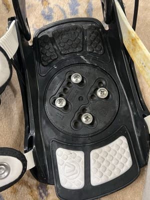 Flow Snowboard Bindings Mens Large The Five LTD Black White *Small Crack *READ - Thumbnail 12