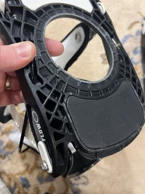 Flow Snowboard Bindings Mens Large The Five LTD Black White *Small Crack *READ - Thumbnail 10