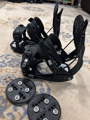 FLOW MINX Women’s M Medium Snow Bindings + Plates & Hardware Snowboard Black - Thumbnail 12