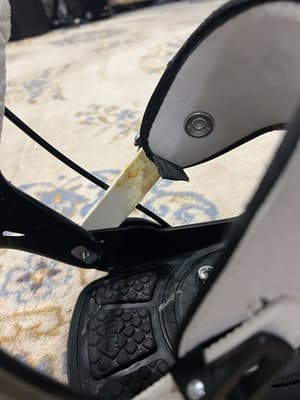 Flow Snowboard Bindings Mens Large The Five LTD Black White *Small Crack *READ - Thumbnail 6