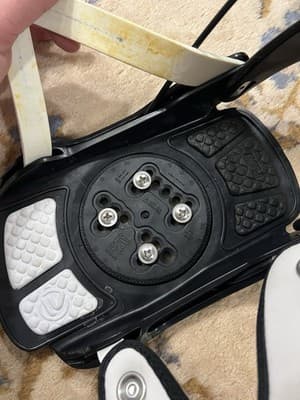 Flow Snowboard Bindings Mens Large The Five LTD Black White *Small Crack *READ - Thumbnail 9