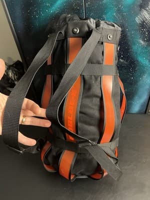 Boblbee XL Red & Black Duffel Backpack Messenger Bag Drawstring Top Hard Shell - Thumbnail 8