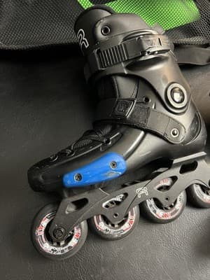 FR J Skates US 5-7 - EU 37-39 Freeride Freestyle Urban Inline Junior Kids Black - Thumbnail 5