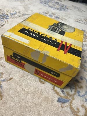VTG 1950s Kodak Duraflex IV Flash Holder /Guard Outfit Camera Box Kodet Lens - Thumbnail 22