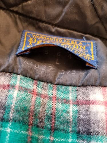 Vintage Pendleton Virgin Wool Flannel Men's L Button Up Shirt Green Red Retro - Thumbnail 4