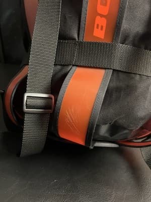 Boblbee XL Red & Black Duffel Backpack Messenger Bag Drawstring Top Hard Shell - Thumbnail 7