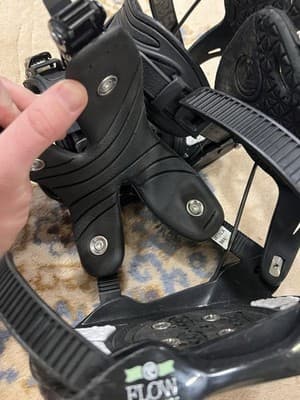 FLOW MINX Women’s M Medium Snow Bindings + Plates & Hardware Snowboard Black - Thumbnail 2