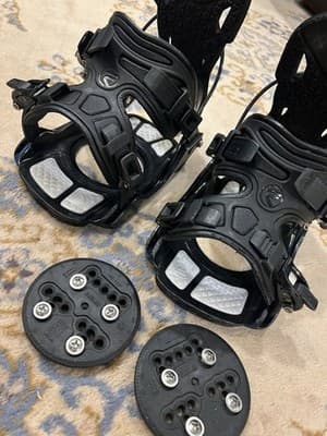 FLOW MINX Women’s M Medium Snow Bindings + Plates & Hardware Snowboard Black - Thumbnail 8