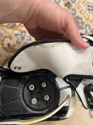 Flow Snowboard Bindings Mens Large The Five LTD Black White *Small Crack *READ - Thumbnail 20