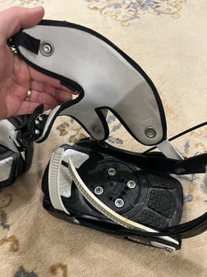 Flow Snowboard Bindings Mens Large The Five LTD Black White *Small Crack *READ - Thumbnail 21