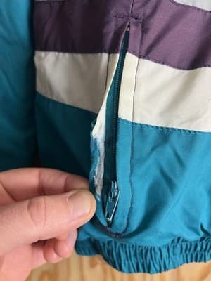 VTG Anaheim Mighty Ducks Apex One 1/4 Zip Jacket Hockey Womens/ Boys L Hooded - Thumbnail 11