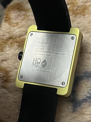 NEW Home Watch A-Class Swiss Made Classic Anodized Gold Water Resistant Black - Thumbnail 9