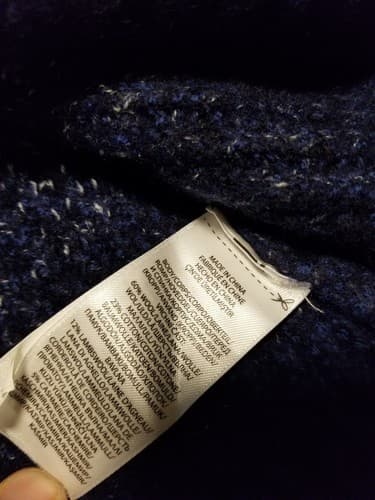 Polo Ralph Lauren Womens S Wool /Lambs Sweater Gradient Blue White Knit READ - Thumbnail 5