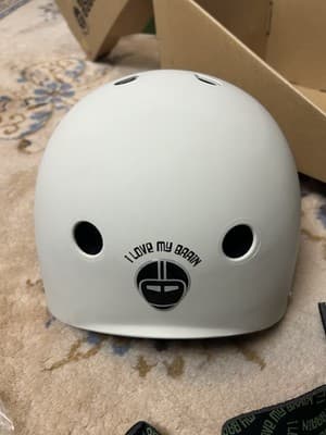 New Nutcase Vanilla Sky White Street Sport Helmet Womens Mens L/XL Supersolids - Thumbnail 8