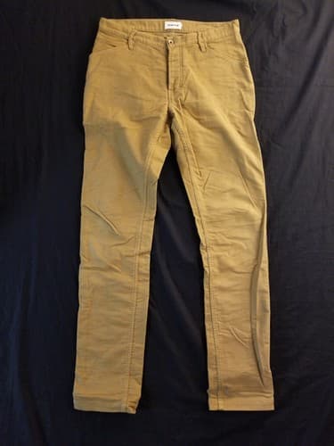 Taylor Stitch Organic Cotton Mens 32x35 Khaki Soft Casual Button Dress Pants - Image 1