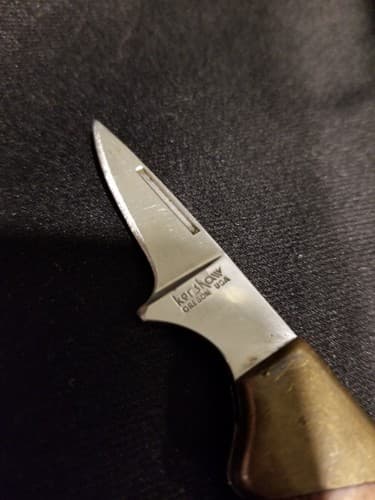Kershaw 2105 “Lil Stud” By Kai Japan USA Rare Pocket Knife Exotic Wood Small - Thumbnail 4
