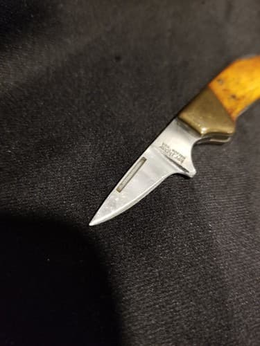 Kershaw 2105 “Lil Stud” By Kai Japan USA Rare Pocket Knife Exotic Wood Small - Thumbnail 5
