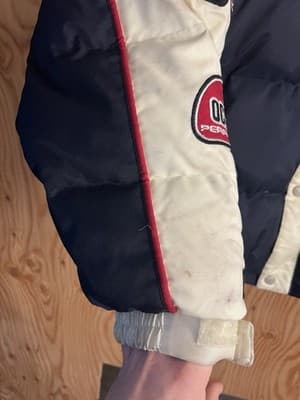Vtg FUBU Racing 5 Automotive Applications Mens XL Down Jacket The Collection - Thumbnail 4